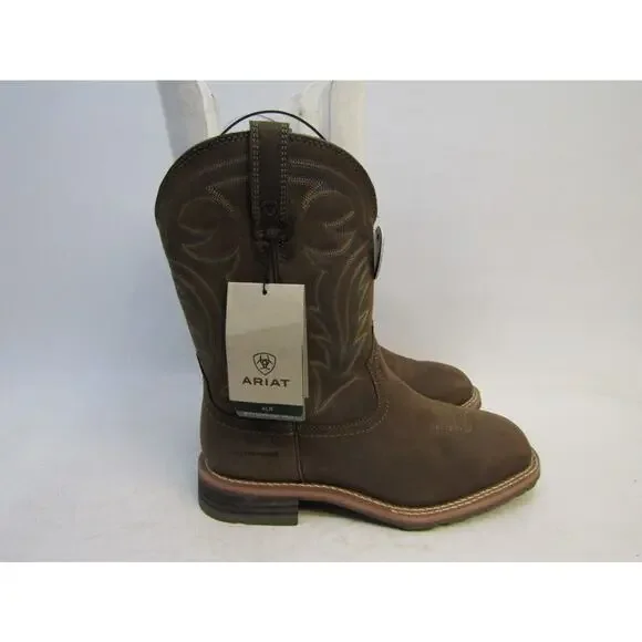 Ariat Hybrid Rancher H20 Mens Size 11 EE Brown Leather Waterproof Boot 10014067